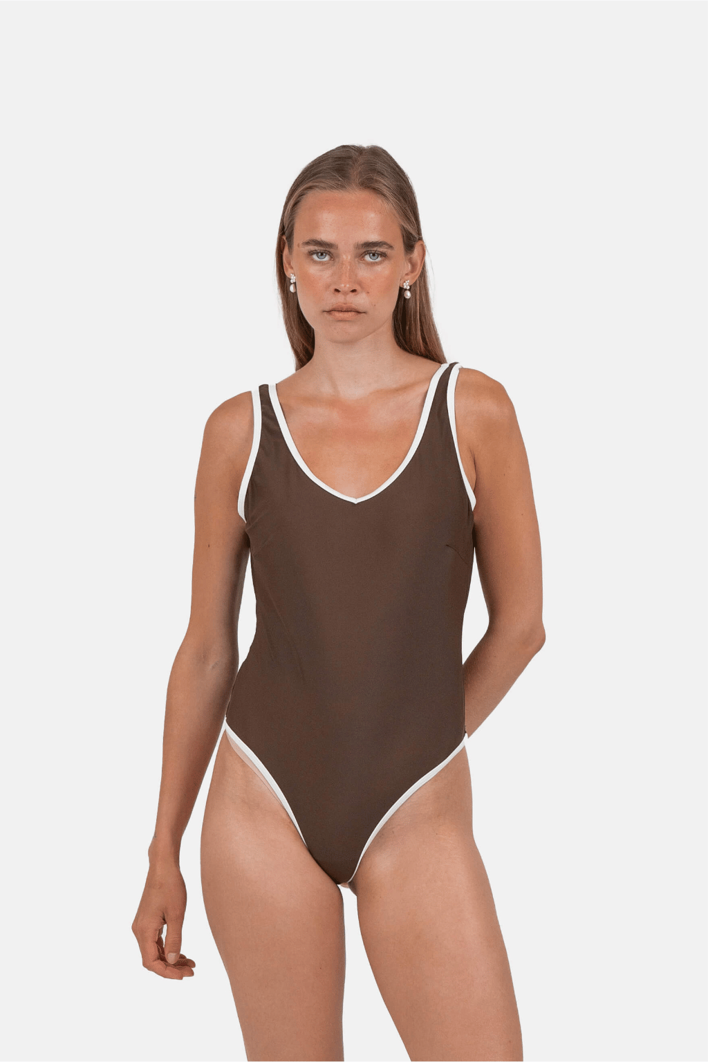 Badedragt Brun | Skagen-clothing.dk